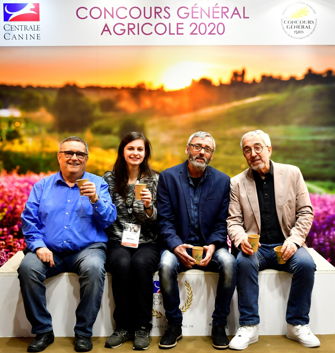 Fleur sur le stand de la Société Centrale Canine (SCC) au Salon de l'agriculture 2020