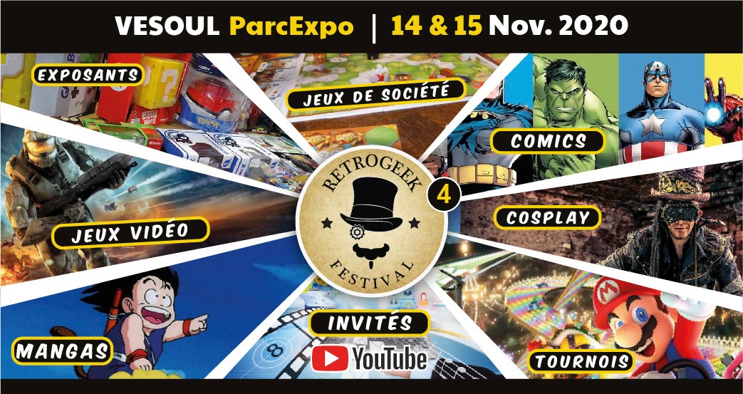 Affiche festival Retrogeek festival 4 Vesoul